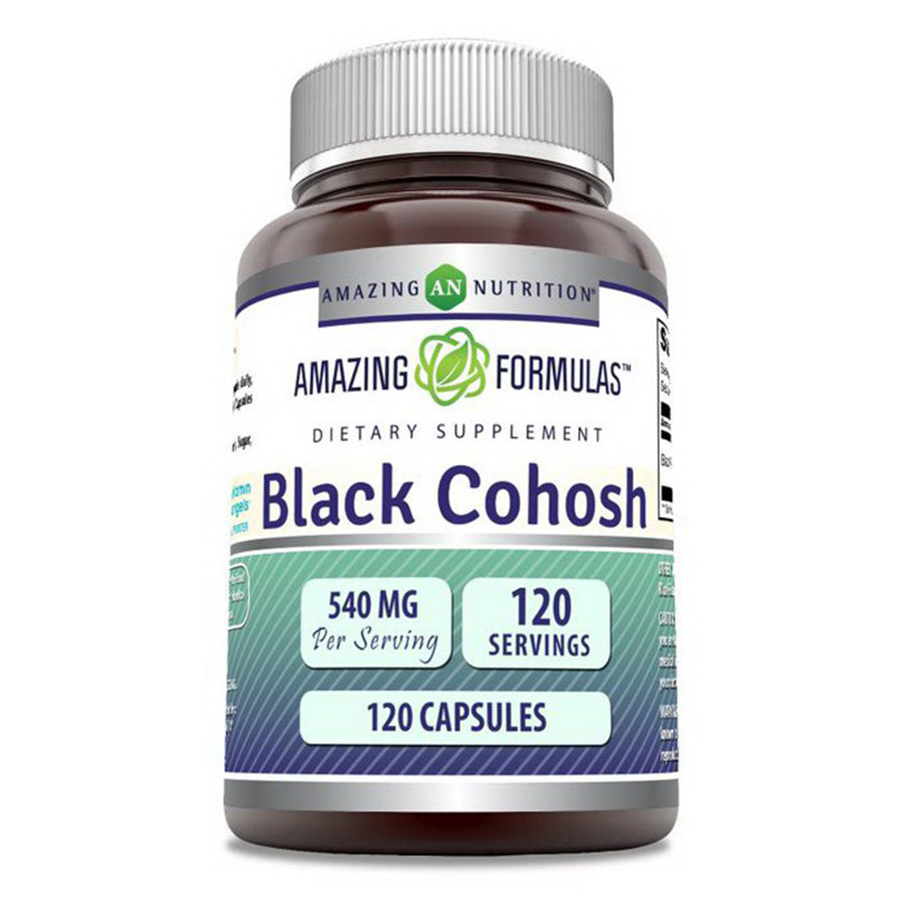 Amazing Nutrition Black Cohosh 540mg Capsules, 120 Ea